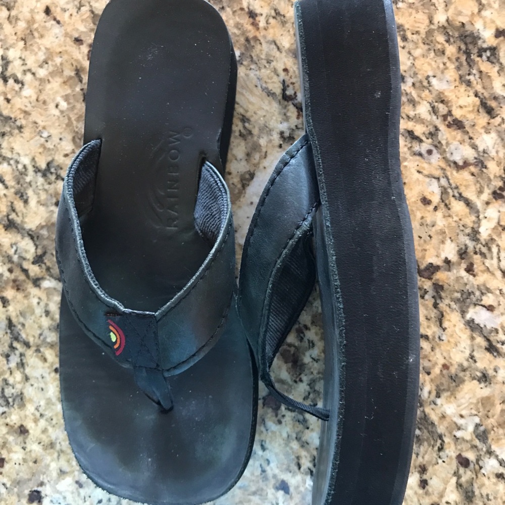 Rainbow flip flops!! Discounted shipping 1 hour!